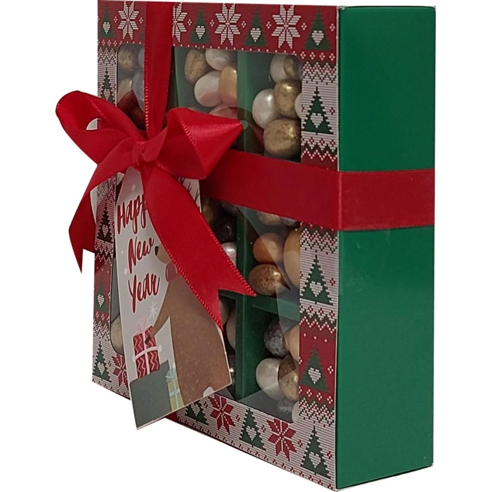 Подарочный набор Зеленая улица Новогодняя сказка Миндаль и арах в глаз,280г Подарочный набор Зеленая улица Новогодняя сказка Миндаль и арах в глаз,280г