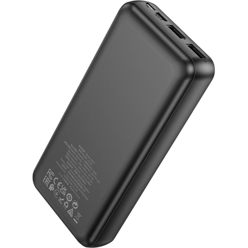 Внешний аккумулятор Hoco J123A ELEMENT 20000mAh 2A 2xUSB-A черный