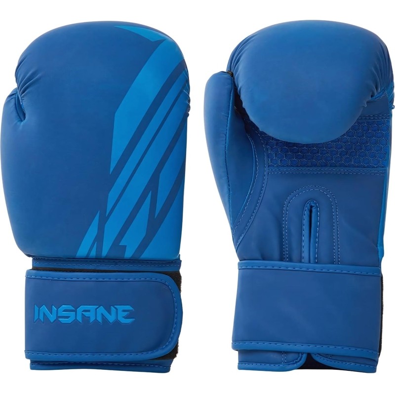 Перчатки боксерские INSANE ORO IN23-BG400, ПУ, синий, 10 oz, ЦБ-00002636