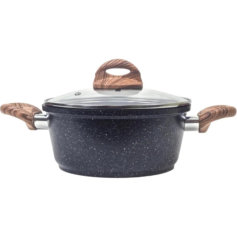 Кастрюля 2 л. с крышкой и ненагревающимися ручками Panairo ECO induction