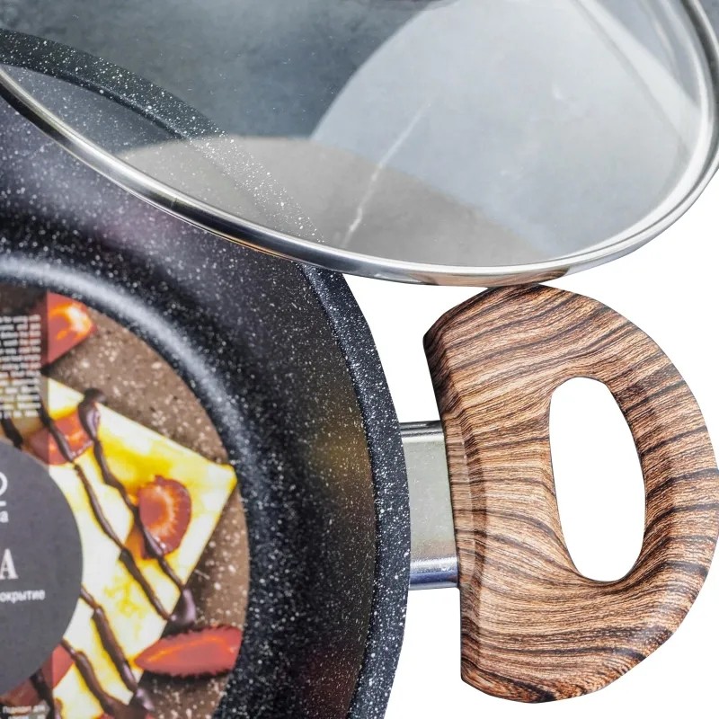 Кастрюля 2 л. с крышкой и ненагревающимися ручками Panairo ECO induction
