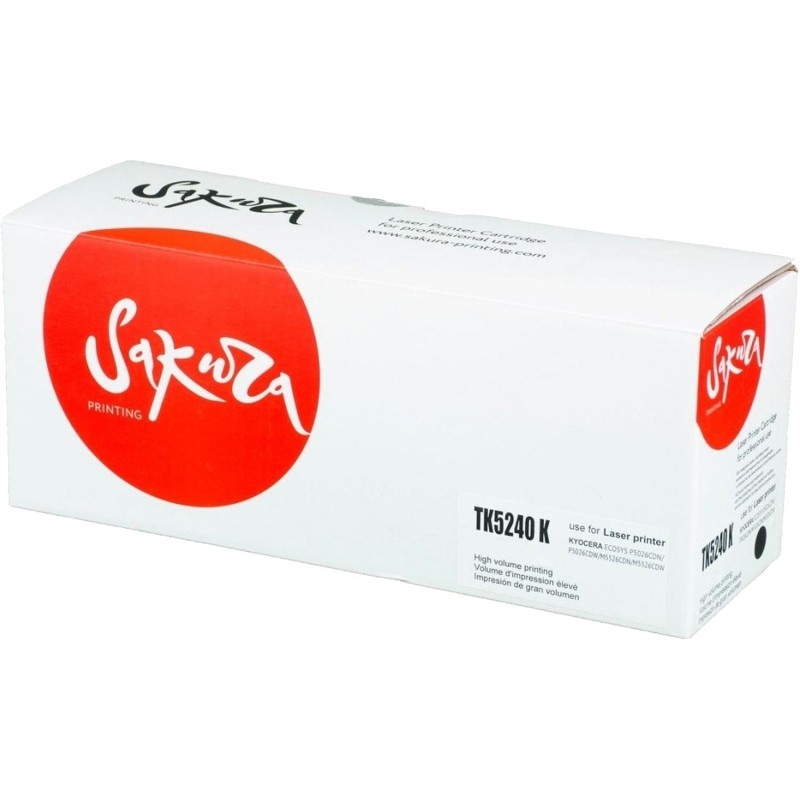 Картридж лазерный  Sakura TK-5240K для Kyocera ECOSYS P5026 (ЛМ)