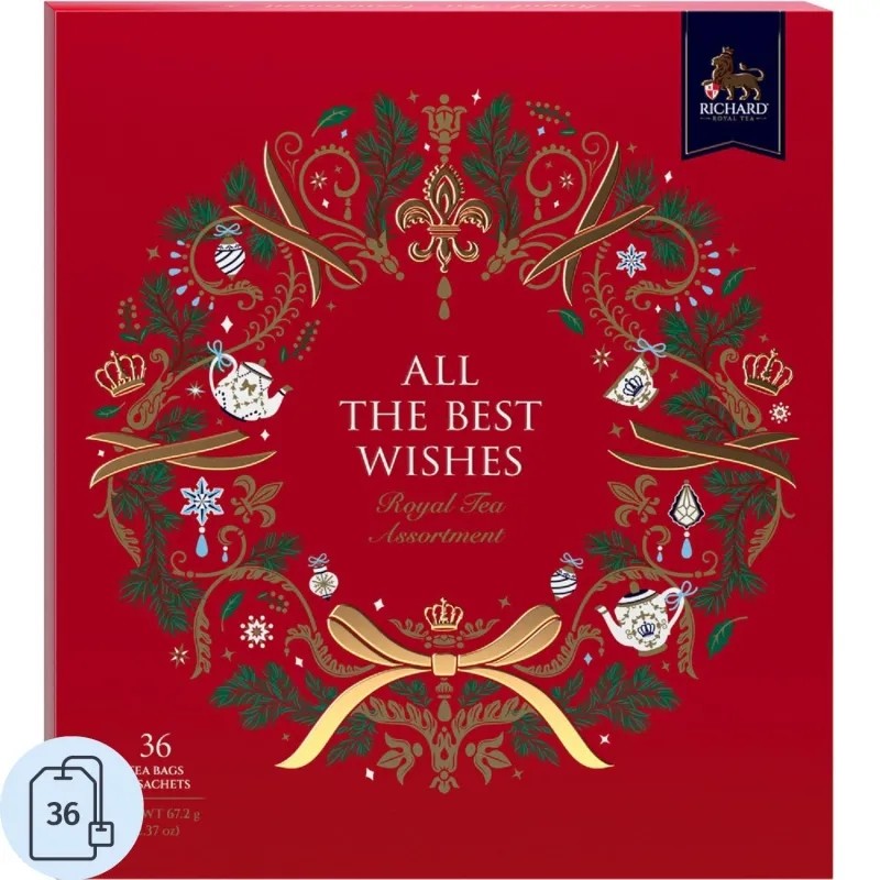 Чай Richard All the best wishes ассорти, 36 пак (30517) (нг)