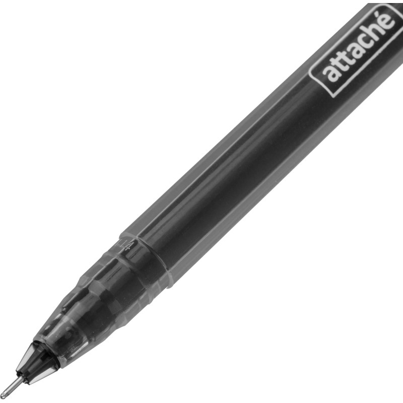 Набор гелевых ручек Attache Free ink, 0,35мм, черн, неавт, б/манж. 12шт/уп