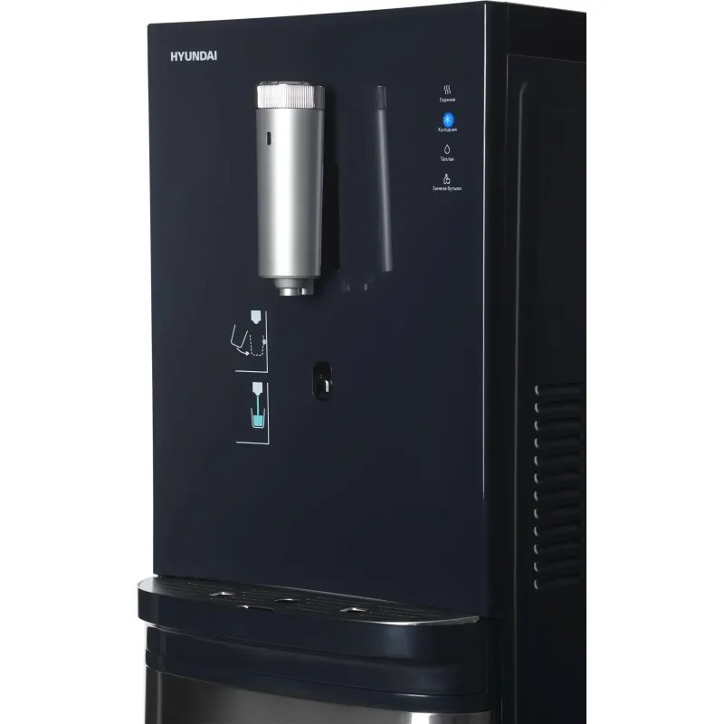 Кулер Hyundai AquaSense UV H-WD7825C напольный компрессорный графитовый
