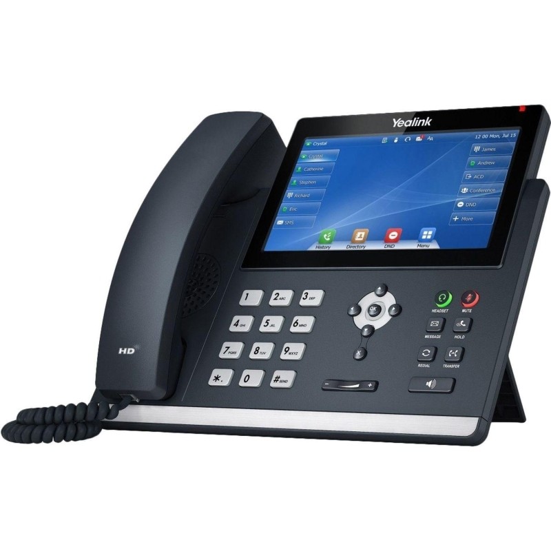 IP-телефон Yealink SIP-T48U, цв экран, 2 USB, 16 аккаун., PoE, GigE, без БП