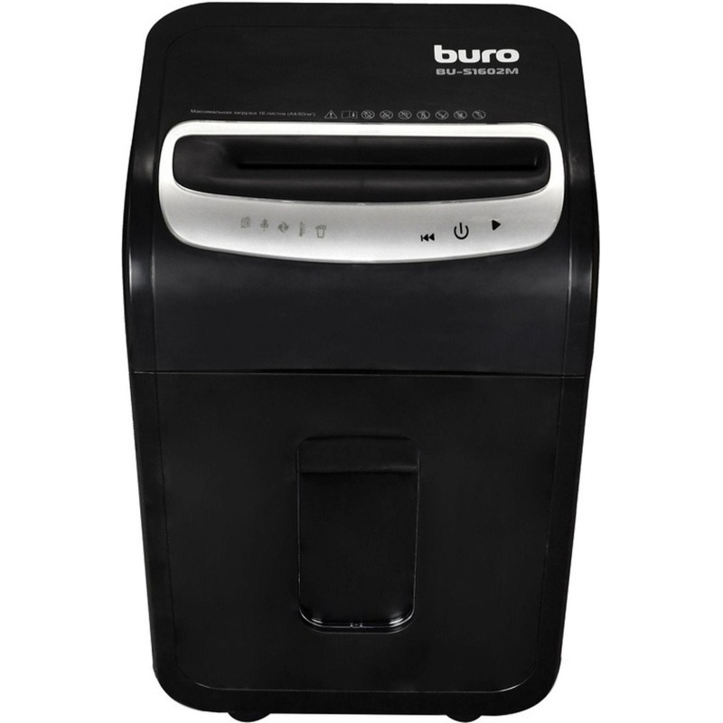 Шредер (уничтожитель) Buro Office BU-S1602M 5 ур.секр, 16 лист,30 лтр.,CD