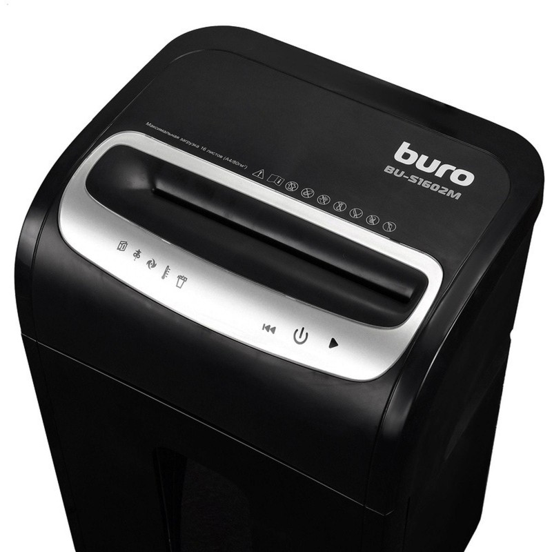 Шредер (уничтожитель) Buro Office BU-S1602M 5 ур.секр, 16 лист,30 лтр.,CD