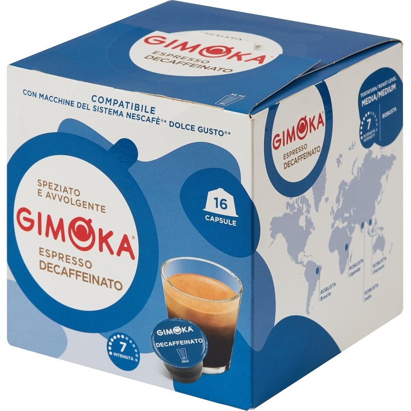 Кофе в капсулах Gimoka Dolce Gusto Espresso Soave (DG), 16кап/уп