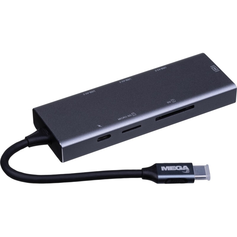 Разветвитель USB ProMega Jet HS002 USBх3/HDMIх1/microSDx1/TFcardx1/Серый