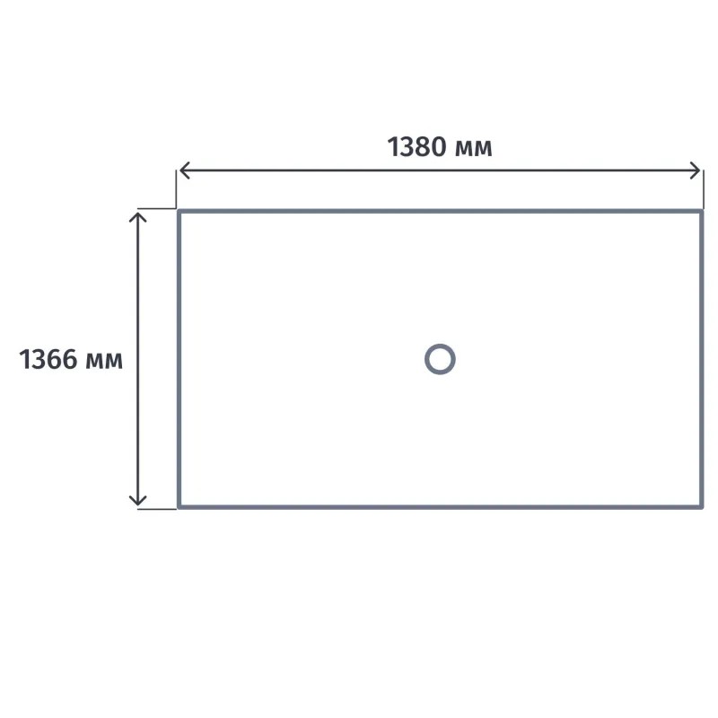 Стол составной ARENA 2р.м 2эр.в. пр.эл 1380х1366 UNN2TPV147BLBL Белый/бел