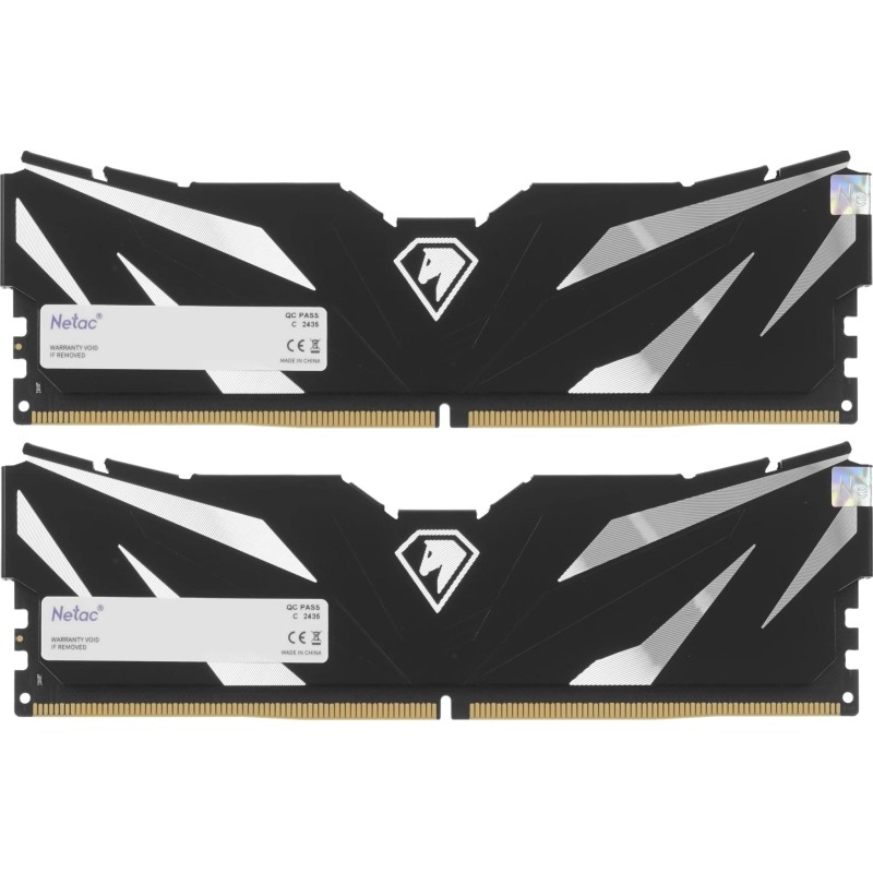 Модуль памяти Netac Shadow DDR5 DIMM 16GB(2x8GB) 4800Мгц (NTSWD5P48DP-16K)