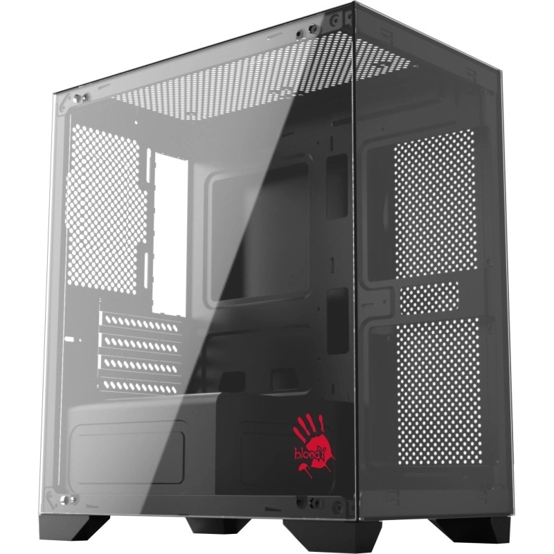 Корпус Bloody BD-CC103 чер.безБП mATX 7x120mm USB2.0x3.0 audio bott PSU