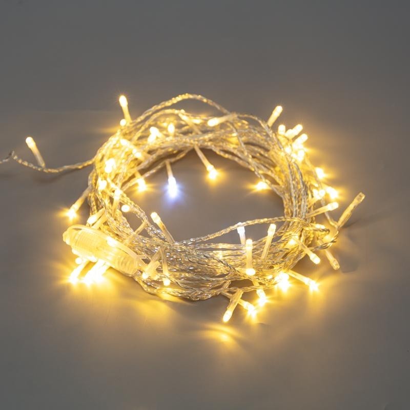 Гирлянда светодиодная Нить 20м, с эфф мерц, IP44, ТЕП БЕЛ, 150LED 305-566