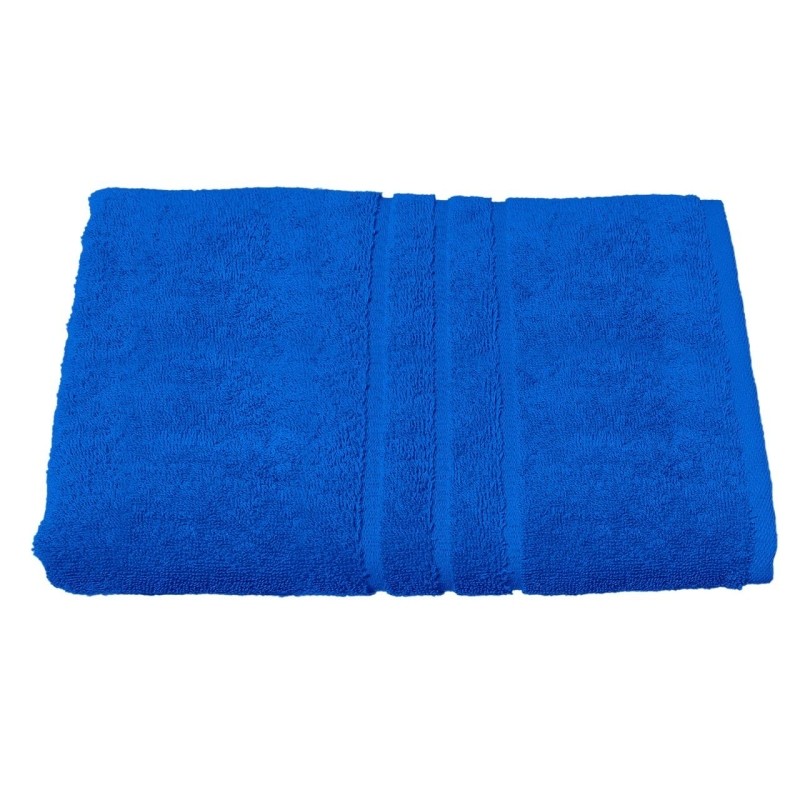 Полотенце махровое Luscan/бордюр 450г/м2, 70х140, синий