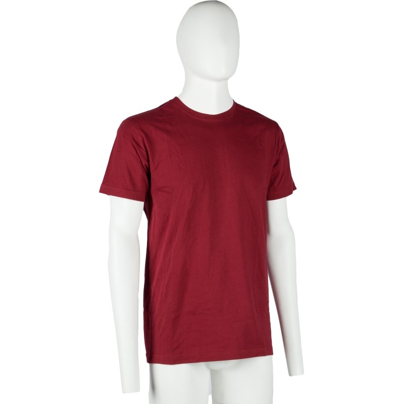 Футболка (160 г.) с кор.рукавом бордовый (S)