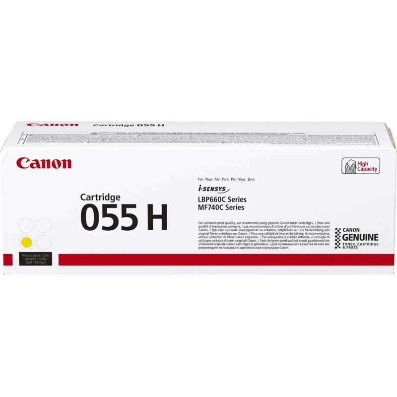 Картридж лазерный Canon 055 H Y 3017C002 жел. пов.емк. для MF746Cx/LBP664Cx