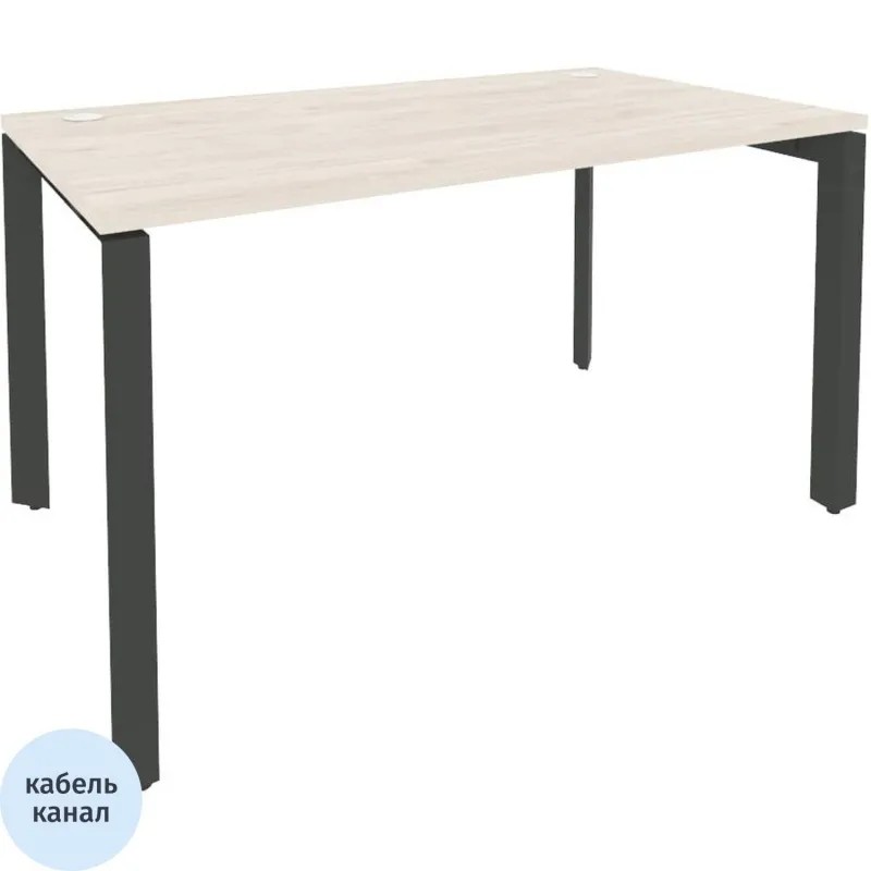 Стол ONIX-П П на металлокаркасе O.MP-SP-3.8 денвер светлый/антрацит Ш1380
