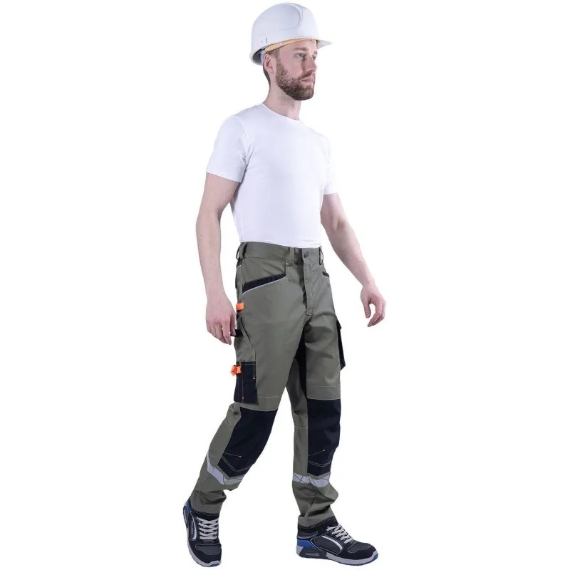 Брюки лет муж КОРПОРАЦИЯ (Брю399) хаки/черн (112-116, 182-188)