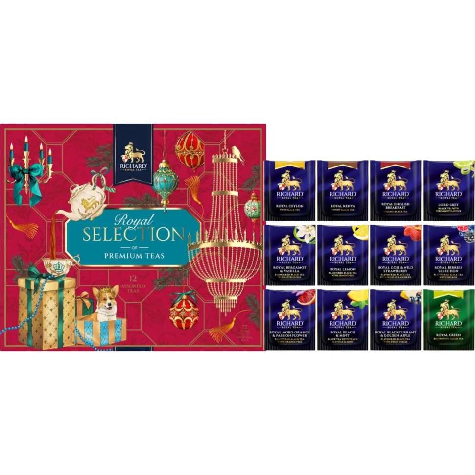 Чай Richard Royal Selection red Ассорти в пакетиках, 72 шт НГ