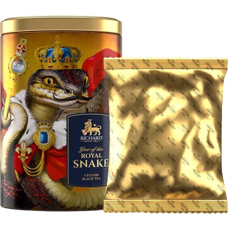 Чай Richard Symbol ot the year.Король листовой черный ж/б, 80г (30751) (нг)
