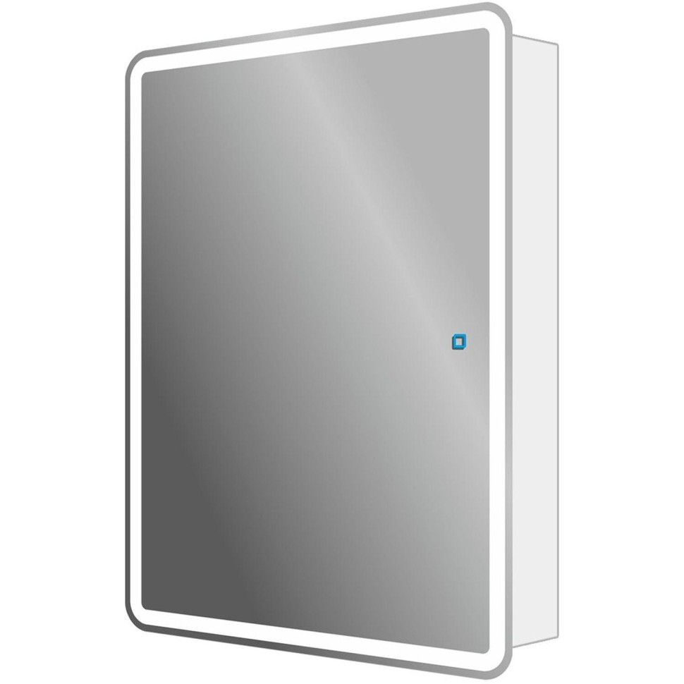 Зеркало CТП_MARTA 1 со шкафом с подсветкой (ШМ1.60х80x15.L.02),выкл.сенсор