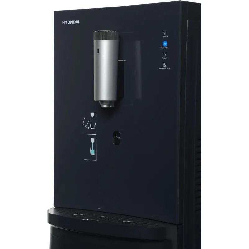 Кулер Hyundai AquaSense UV H-WD7815E напольный электронный графитовый