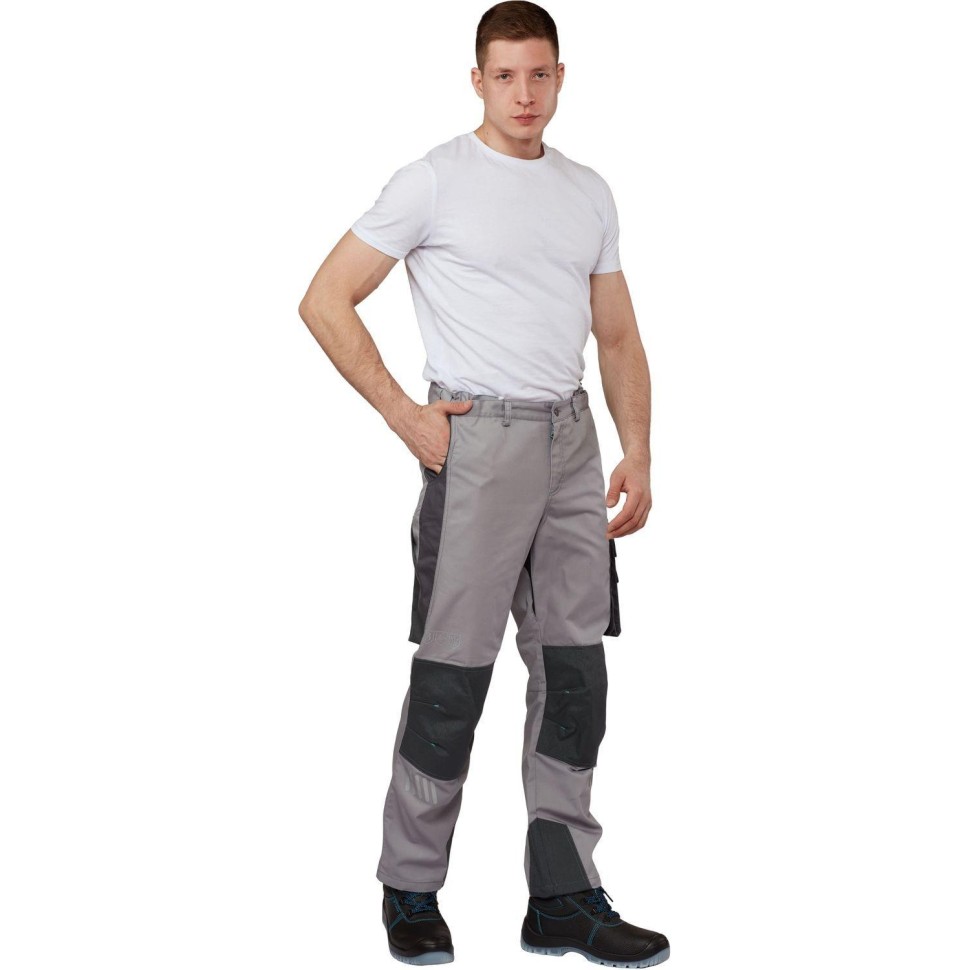 Брюки летние муж. л33-БР серые (р.48-50) 170-176 (серия л)