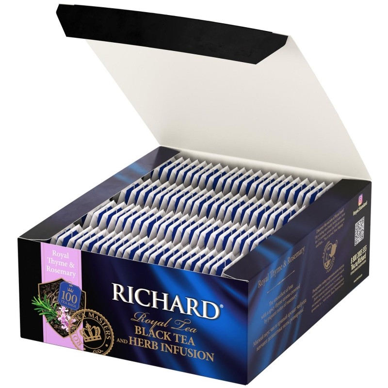 Чай Richard Royal Thyme&amp;Rosemary черный, 100 пакетиков 13938