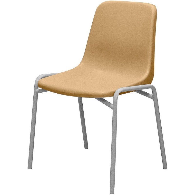 Стул GL_Комус Мебель Стрит RAL 9006,пластик RAL1001 (бежевый)   