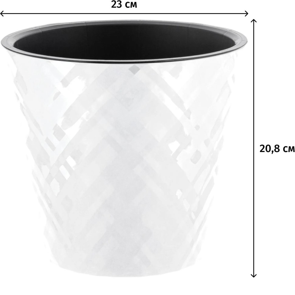 Горшок д/цветов Manhattan D230мм,5л белоснежный жасмин IG670410048