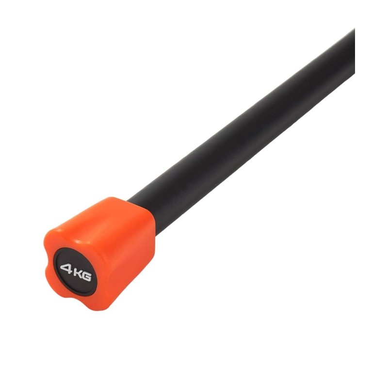 Бодибар STARFIT BB-301 4 кг, неопреновый, черный/оранжевый, УТ-00019809