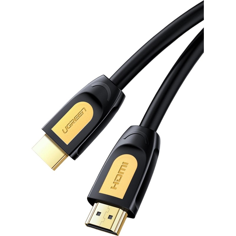 Кабель UGREEN HD101 HDMI 4K цвет желтый/черный. 1м (10115)