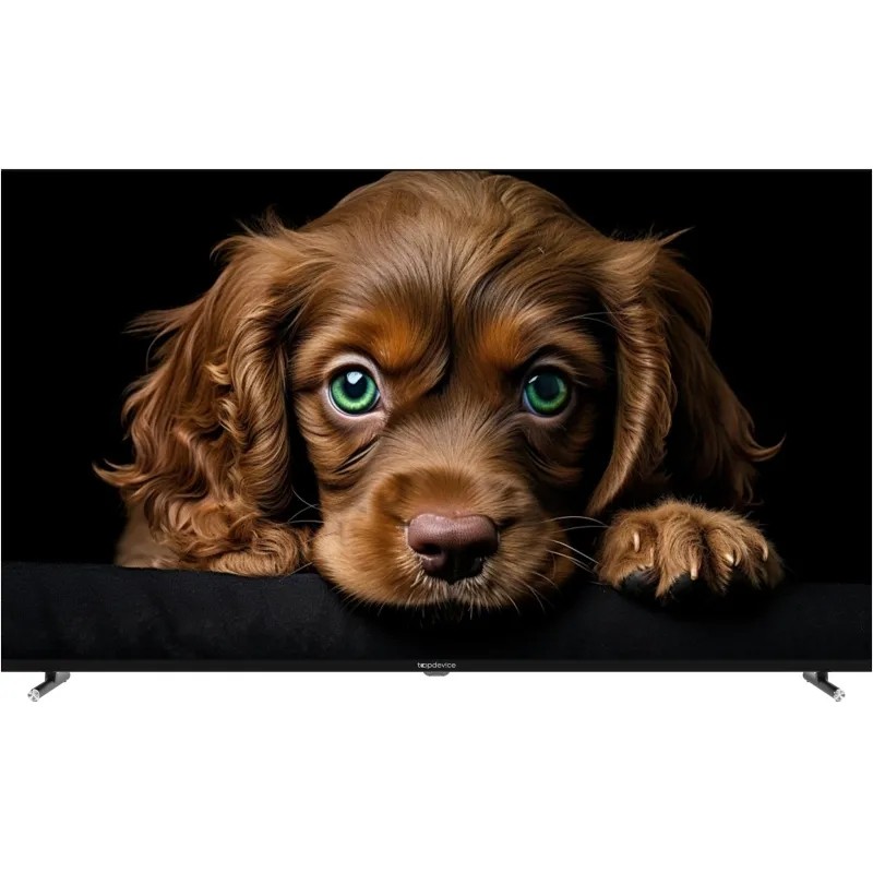 Телевизор 55 Topdevice TDTV55CQ09U_BK, QLED, UHD, смарт (Google TV)