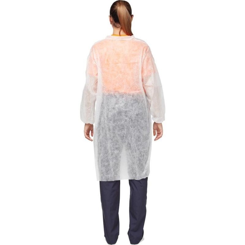 Халат на липучках (20гр) белый  р.XXL,арт. LC20L3W145110, 10шт/уп
