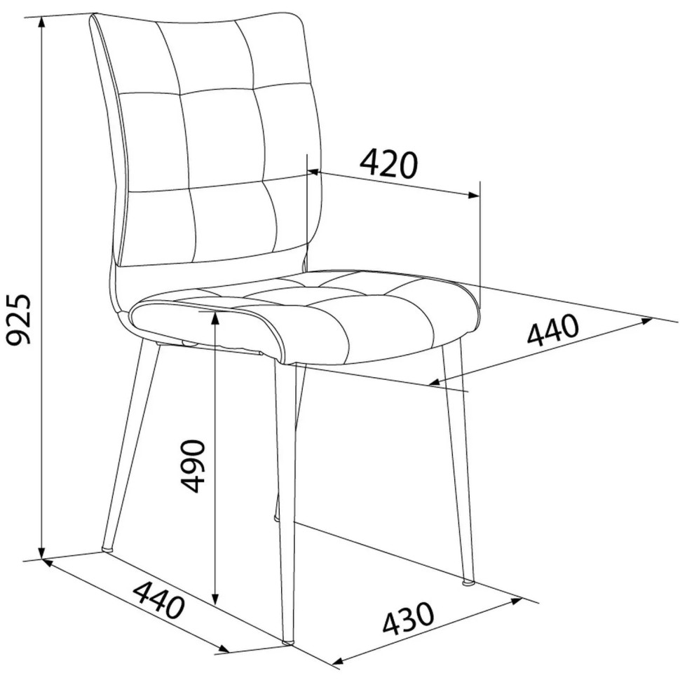 Стул VB_для дома Бюрократ CH-K10_2_K св.серый Holland 09 металл 2шт/уп