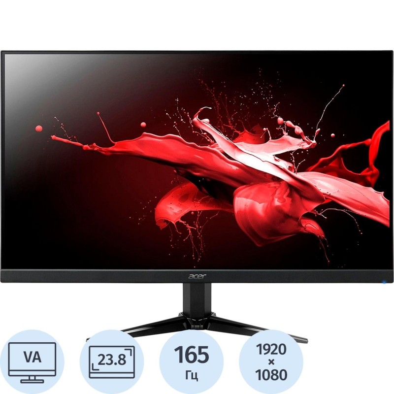 Монитор Acer QG241YP(UM.QQ1EE.P01)23,8/VA/FHD/165Hz/HDMI/1ms/250cd/HDMI/DP