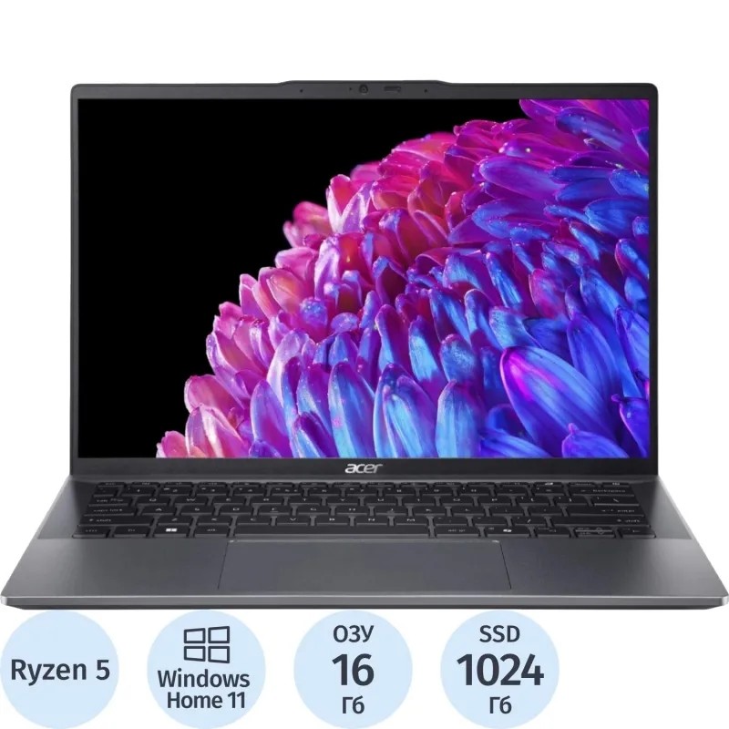 Ноутбук Acer SFG14-63-R8U9(NX.KTSCD.002)R5 8645HS/16Gb/1Tb SSD/14/W11H