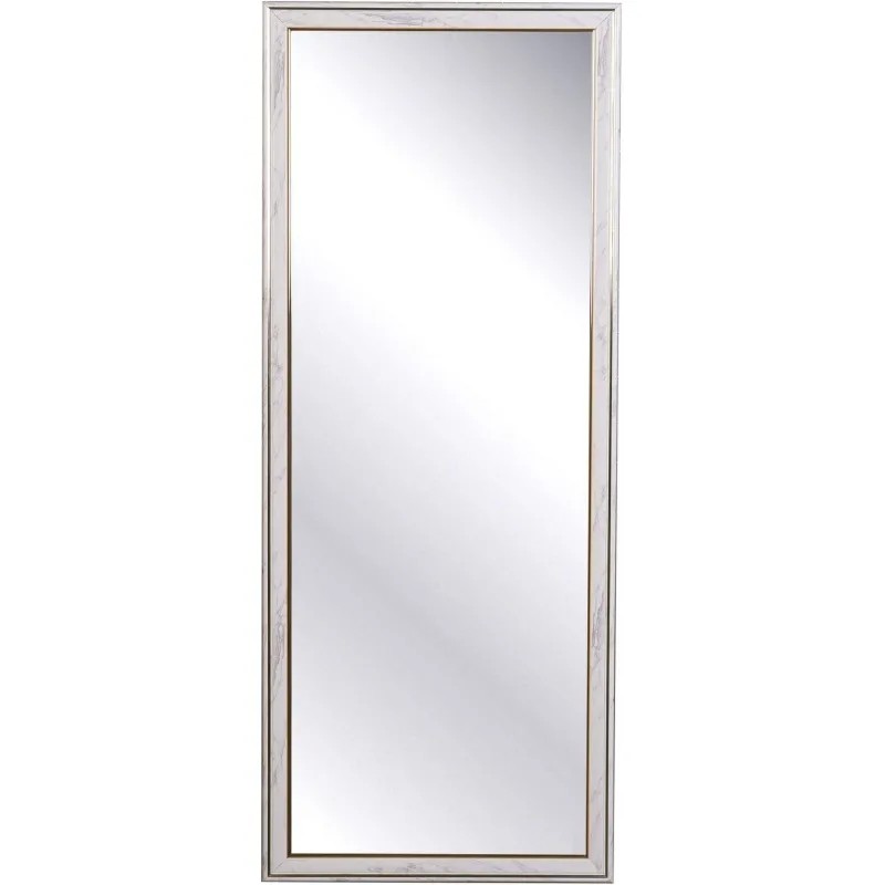 Зеркало МГЛ_ настенное 120 (400x1000) багет ПВХ белый