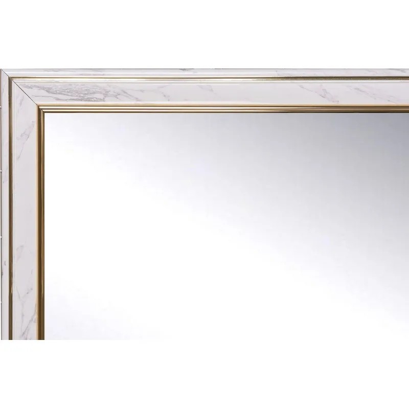 Зеркало МГЛ_ настенное 120 (400x1000) багет ПВХ белый