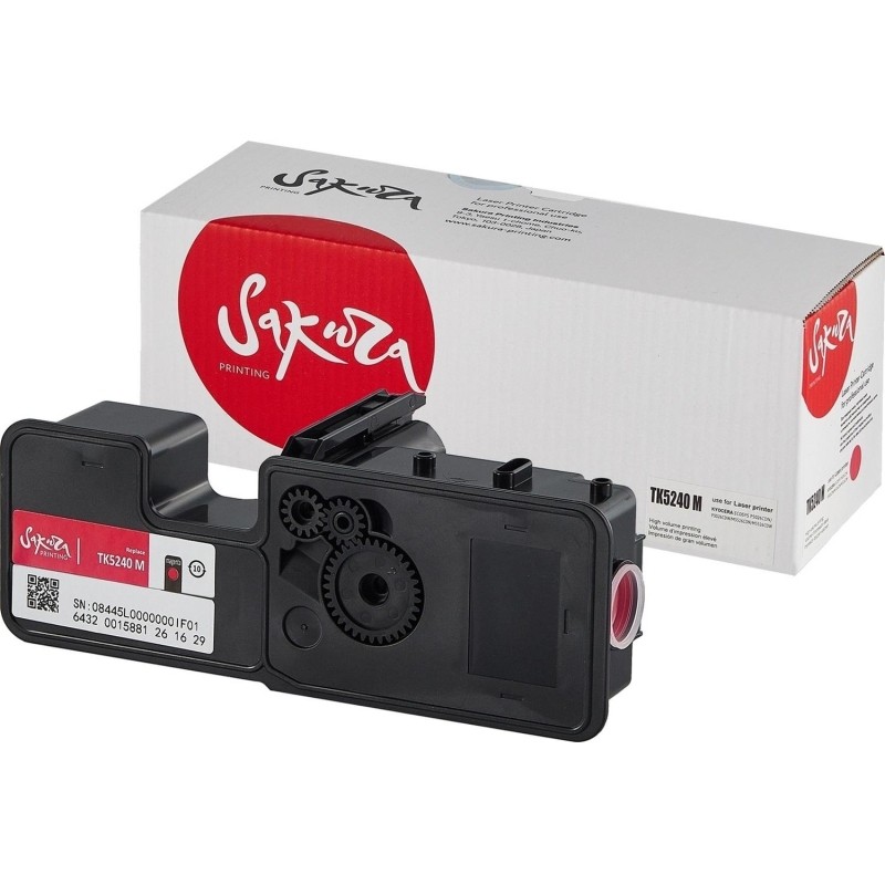 Картридж лазерный  Sakura TK-5240M для Kyocera ECOSYS P5026 (ЛМ)