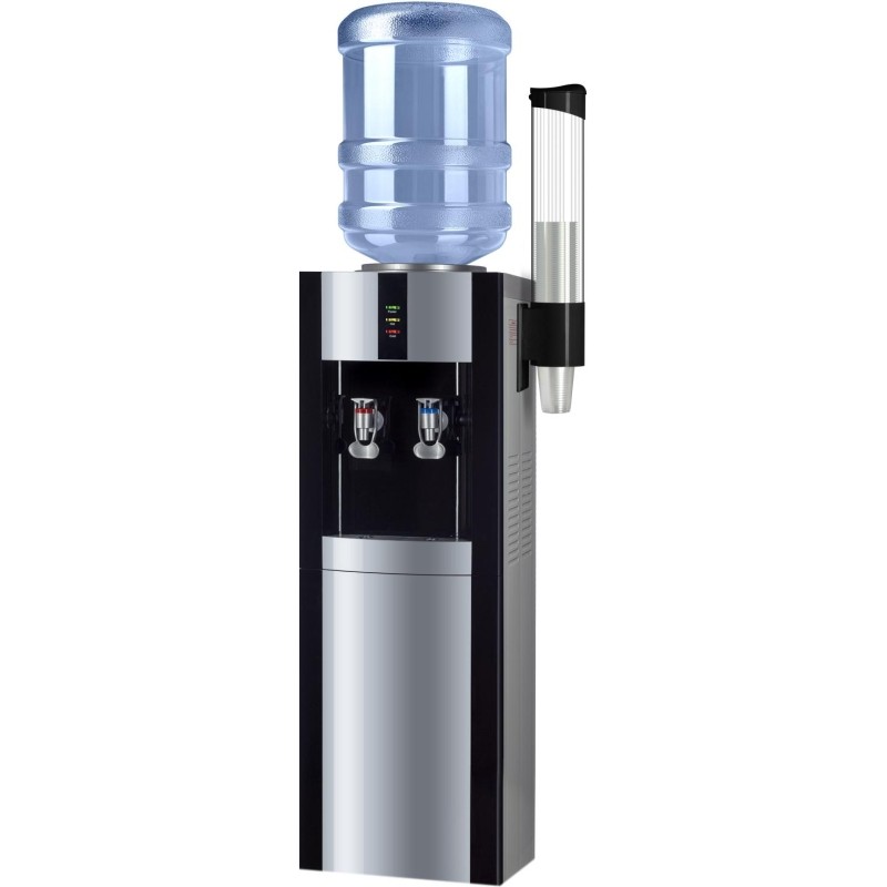 Кулер для воды напольный Ecotronic  Экочип V21-L black+silver