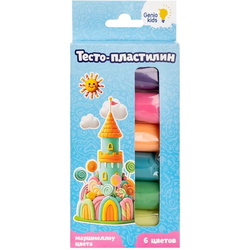 Набор для лепки детский &#039;Тесто-пластилин 6 цветов.Маршмеллоу цвета&#039; TA1089V