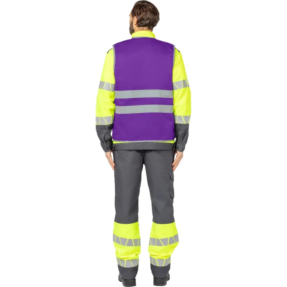 Жилет рабочий Т. 1Т, фиолетовый (р. L/48-50, Nайтстар, р-т 170-176)