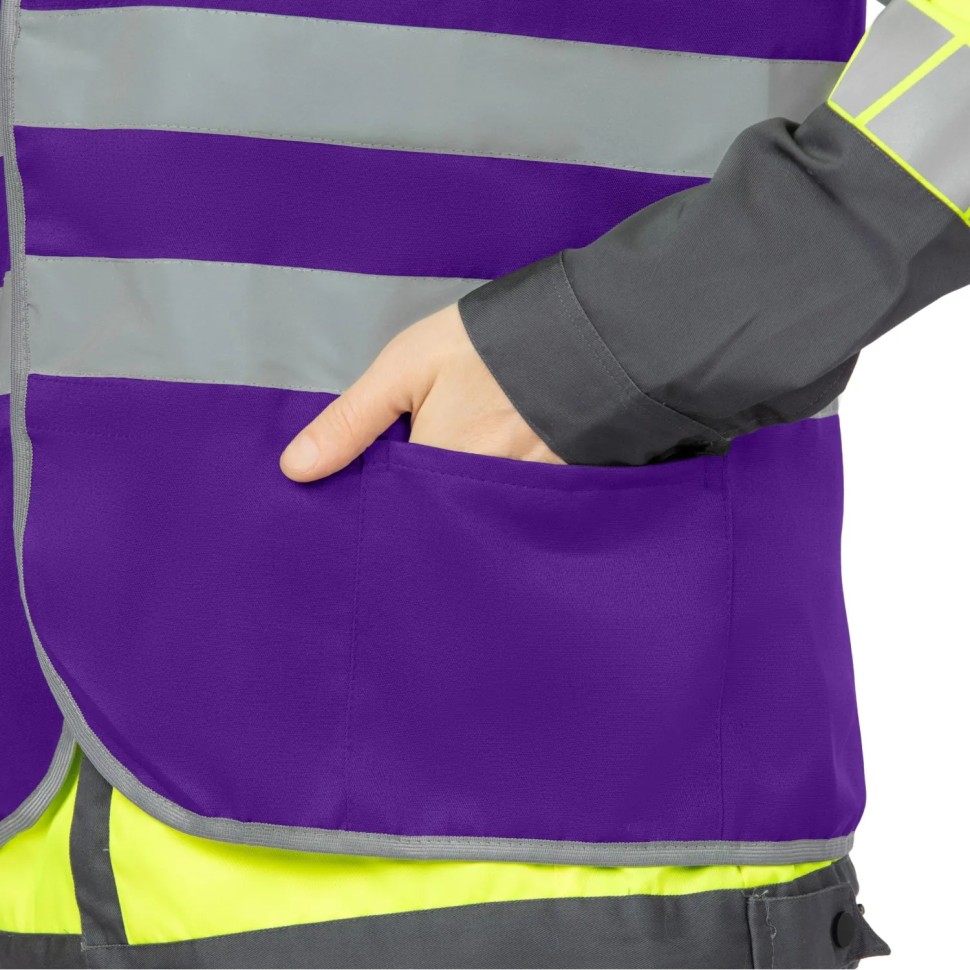 Жилет рабочий Т. 1Т, фиолетовый (р. L/48-50, Nайтстар, р-т 170-176)