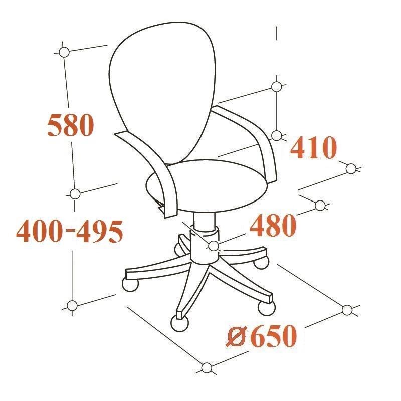 Кресло VB_EChair-224 DSL PPU к/з черный, хром