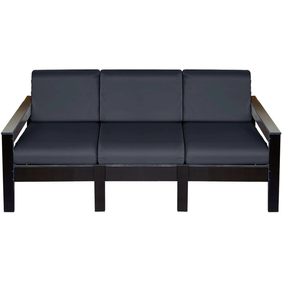 Диван 3-х местный VICTORIA садово-уличный,оксфорд темно-серый К0096