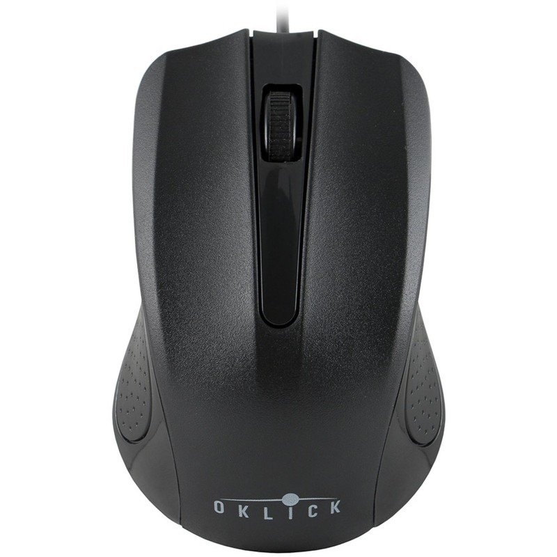 Мышь компьютерная Oklick 225M черный оптическая (1200dpi) USB (2but)