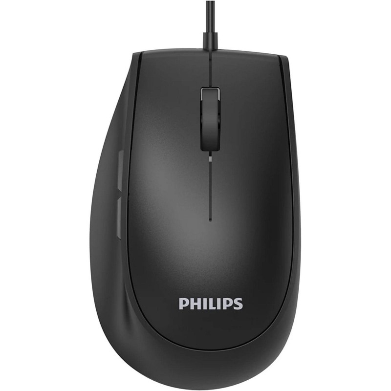 Мышь компьютерная Philips (SPK7327B/60)провод 5кн USB2.0 1600dpi бесш. черн