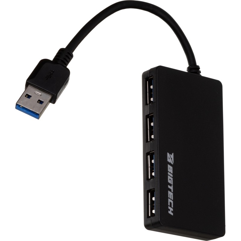 Разветвитель USB  HS005 USB 3.0x4/черный